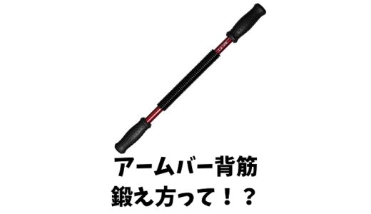 アームバーで背筋を鍛える方法と注意点教えます！おすすめのアームバーも紹介！